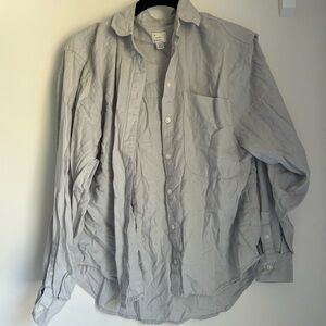 a new day Light Gray Button Down Shirt